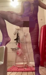 網タイツで聖水