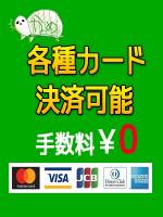 各種カード決済可能！()