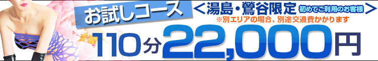 ご新規様限定★110分 22,000円★お試しコース